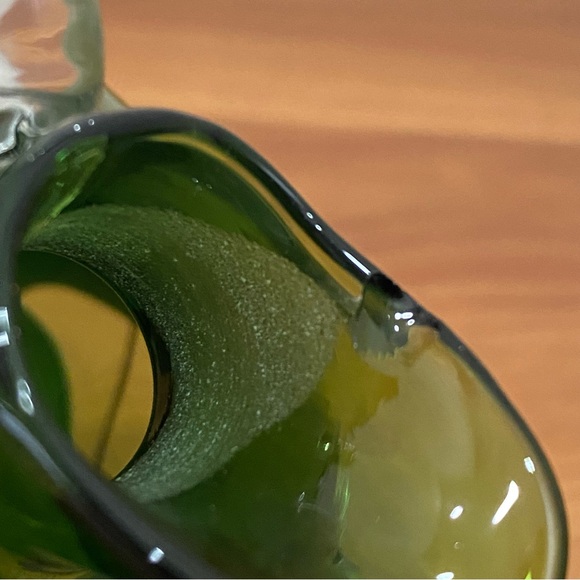 MCM Mid Century Modern FARBER BROS. Krome Kraft Green 4.5" Small Pitcher Jug - Picture 12 of 12